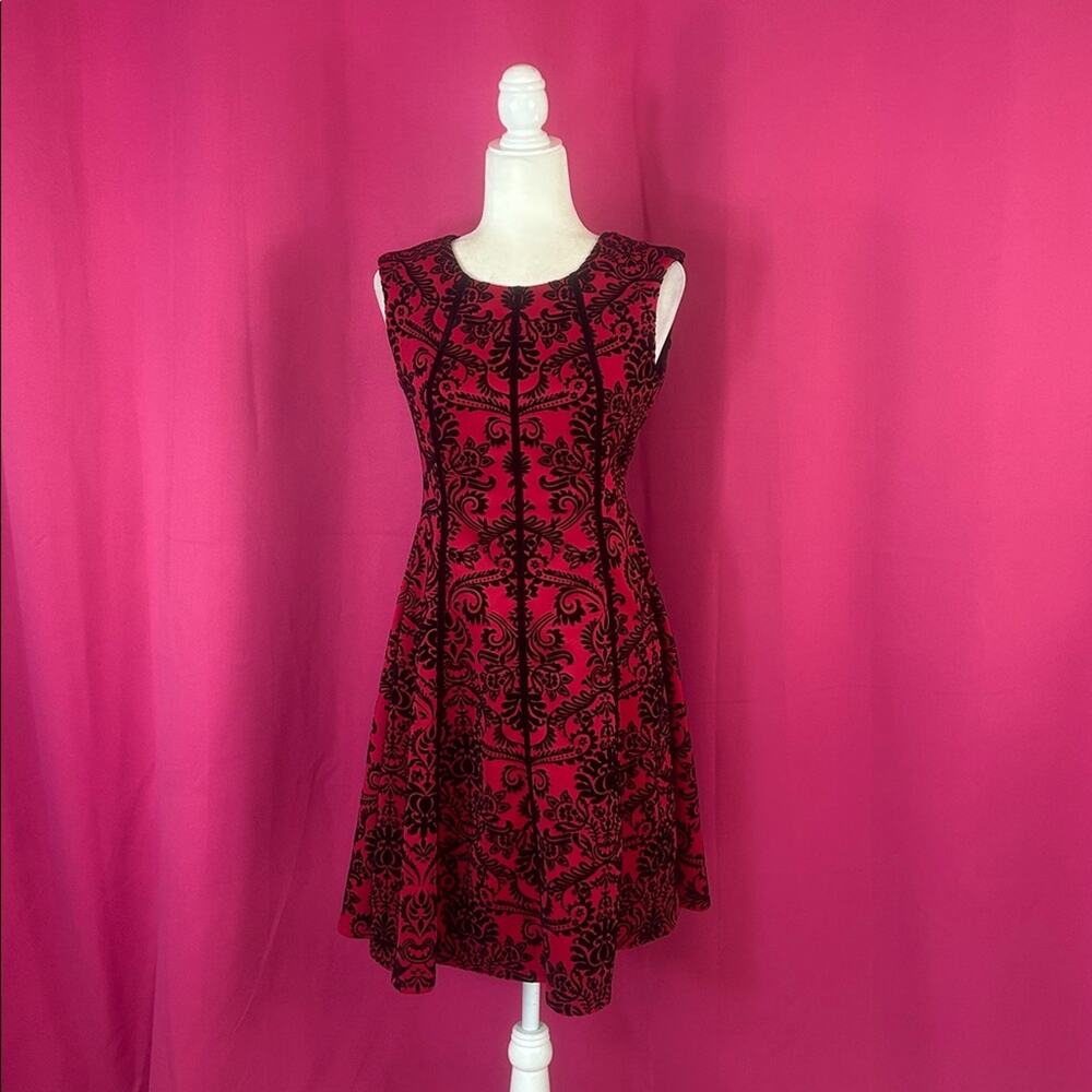 Roz and Ali velvet patterned a line dress, 2